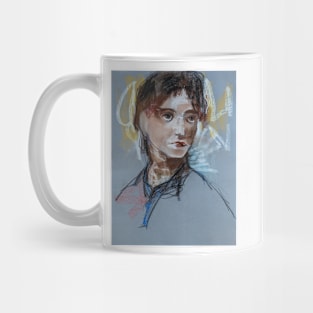 Expressive Girl Portrait Mug